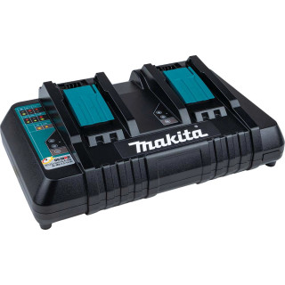 Makita DC18RD 14.4V - 18V Dual Port Battery Charger with UK Plug Adaptor