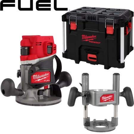 Milwaukee M18FR12 18V FUEL 1/2” Plunge Router Body & Packout Case